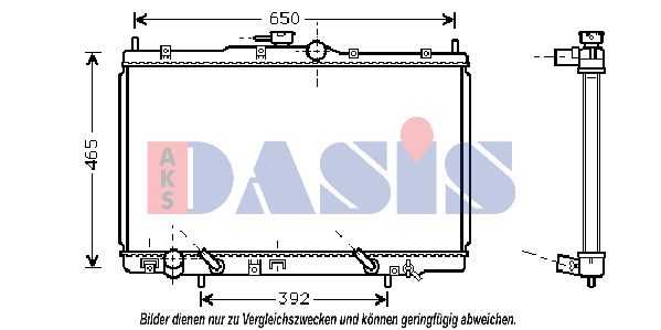 AKS DASIS Radiators, Motora dzesēšanas sistēma 100019N